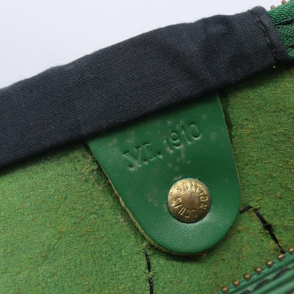 Louis Vuitton Speedy Handbag Epi Leather, GREEN, LEATHER, Handbag