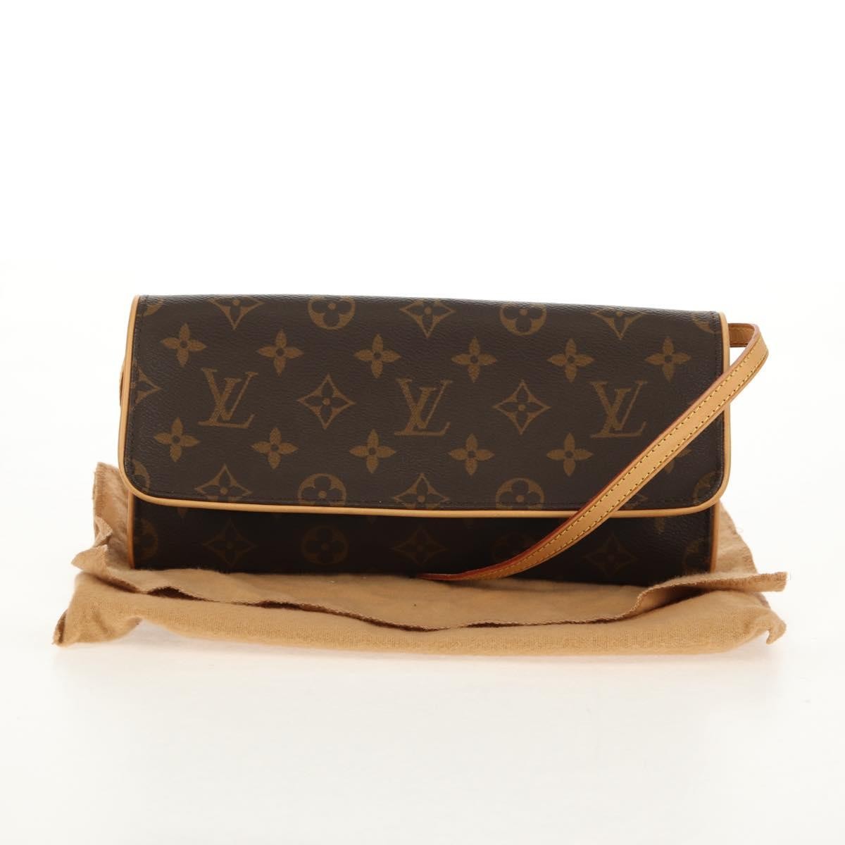 Louis Vuitton Twin Handbag Monogram Canvas, BROWN, CANVAS, Shoulder bag