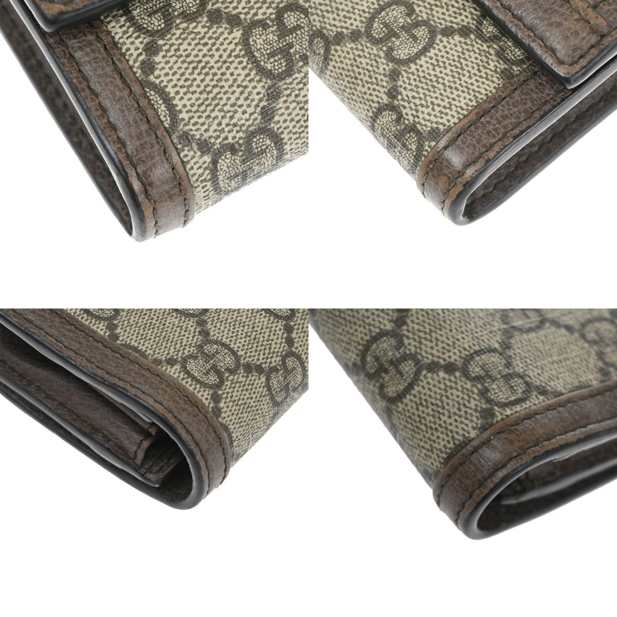 Gucci Ophidia Continental Wallet GG Coated Canvas, BROWN, CANVAS, Wallets