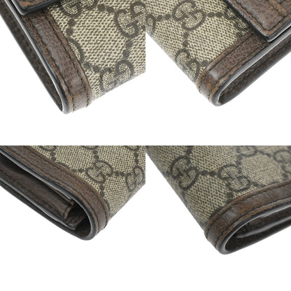 Gucci Ophidia Continental Wallet GG Coated Canvas, BROWN, CANVAS, Wallets