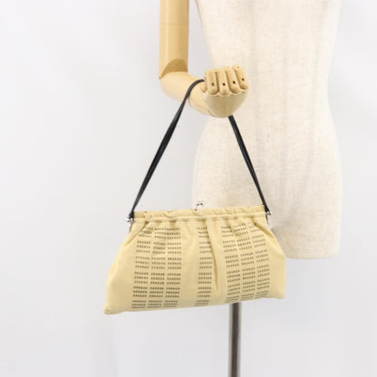 Miu Miu Kisslock Frame Top Handle Bag Leather, BEIGE, LEATHER, Shoulder bag