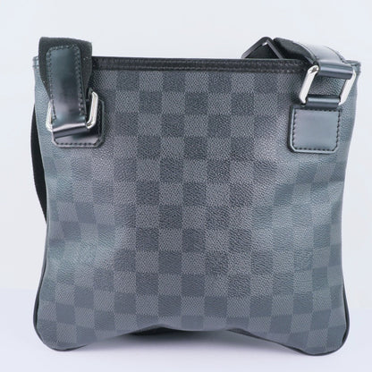 Louis Vuitton Thomas Handbag Damier Graphite, BLACK, CANVAS, Shoulder bag