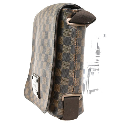Louis Vuitton Brooklyn Handbag Damier, Brown, Canvas, Shoulder Bag