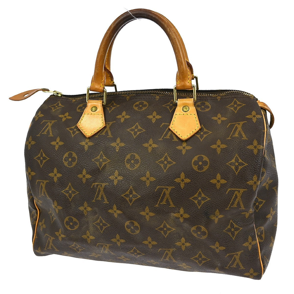 Louis Vuitton Speedy Handbag Monogram Canvas, BROWN, CANVAS, Handbag
