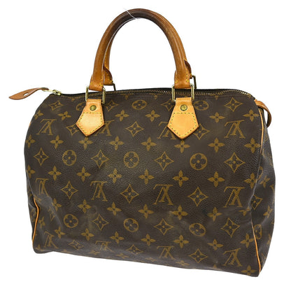 Louis Vuitton Speedy Handbag Monogram Canvas, BROWN, CANVAS, Handbag