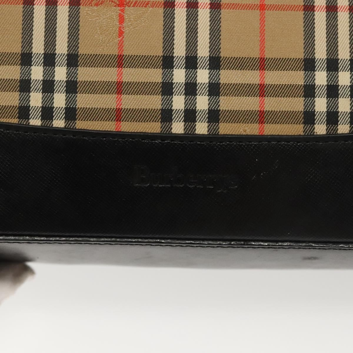 Burberry Shoulder Bag Nova Check Canvas, BEIGE, CANVAS, Shoulder bag