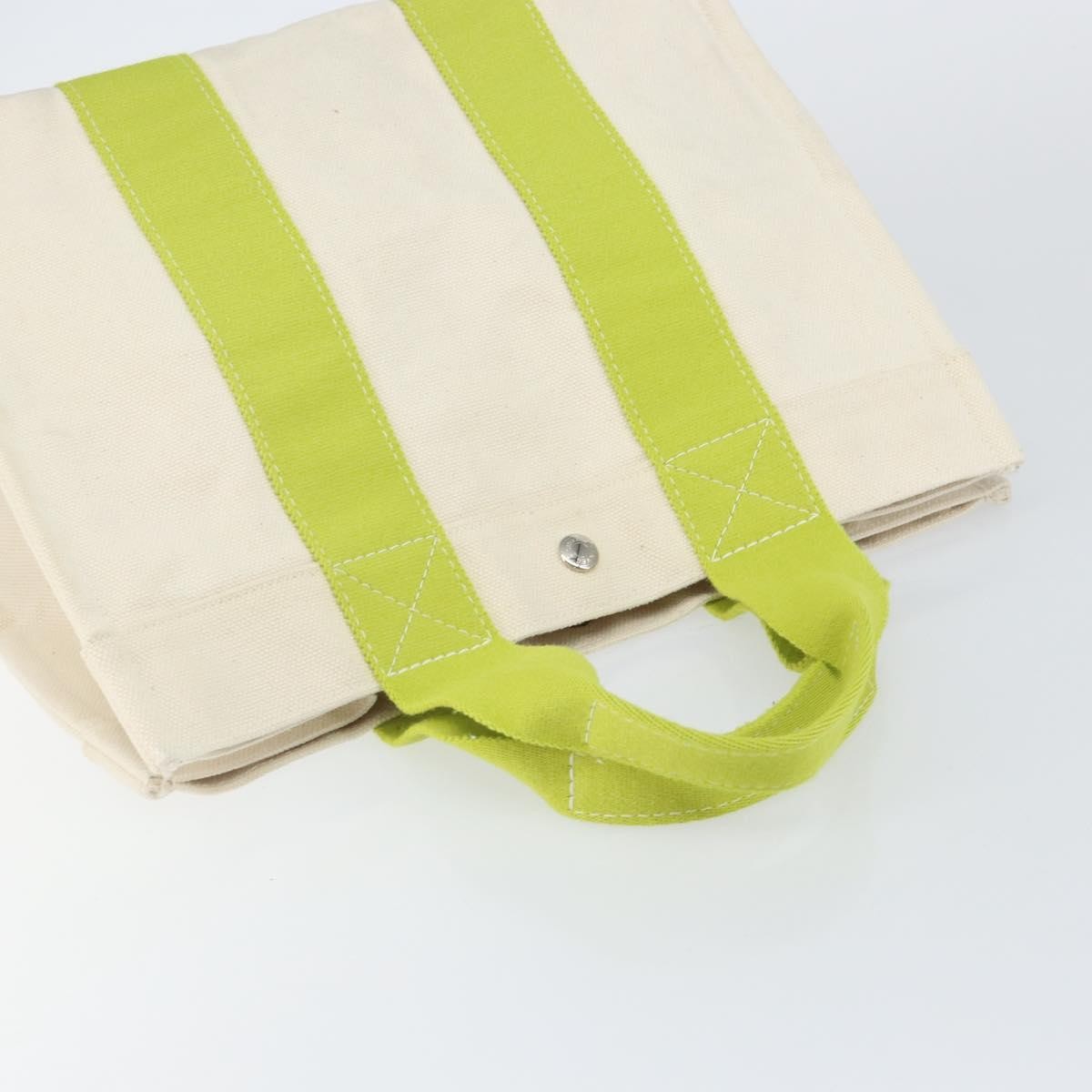 Hermes Bora Bora Tote Toile, WHITE, CANVAS, Tote bag