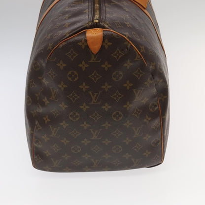 Louis Vuitton Keepall Bag Monogram Canvas, BROWN, CANVAS, Travel bag