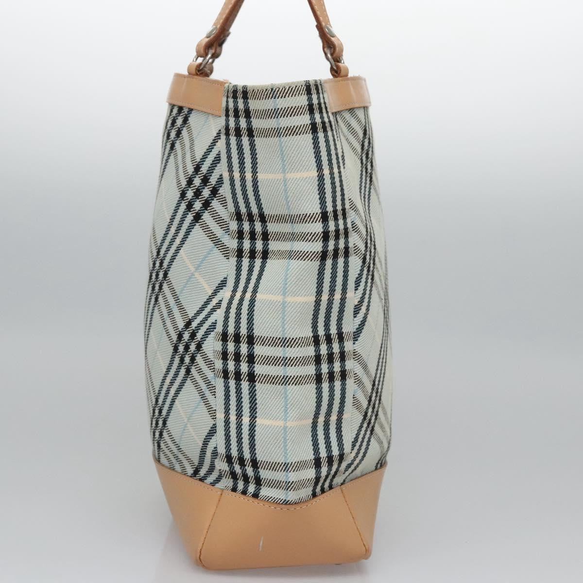Burberry Nova Check Tote canvas check pattern, BLUE, CANVAS, Tote bag