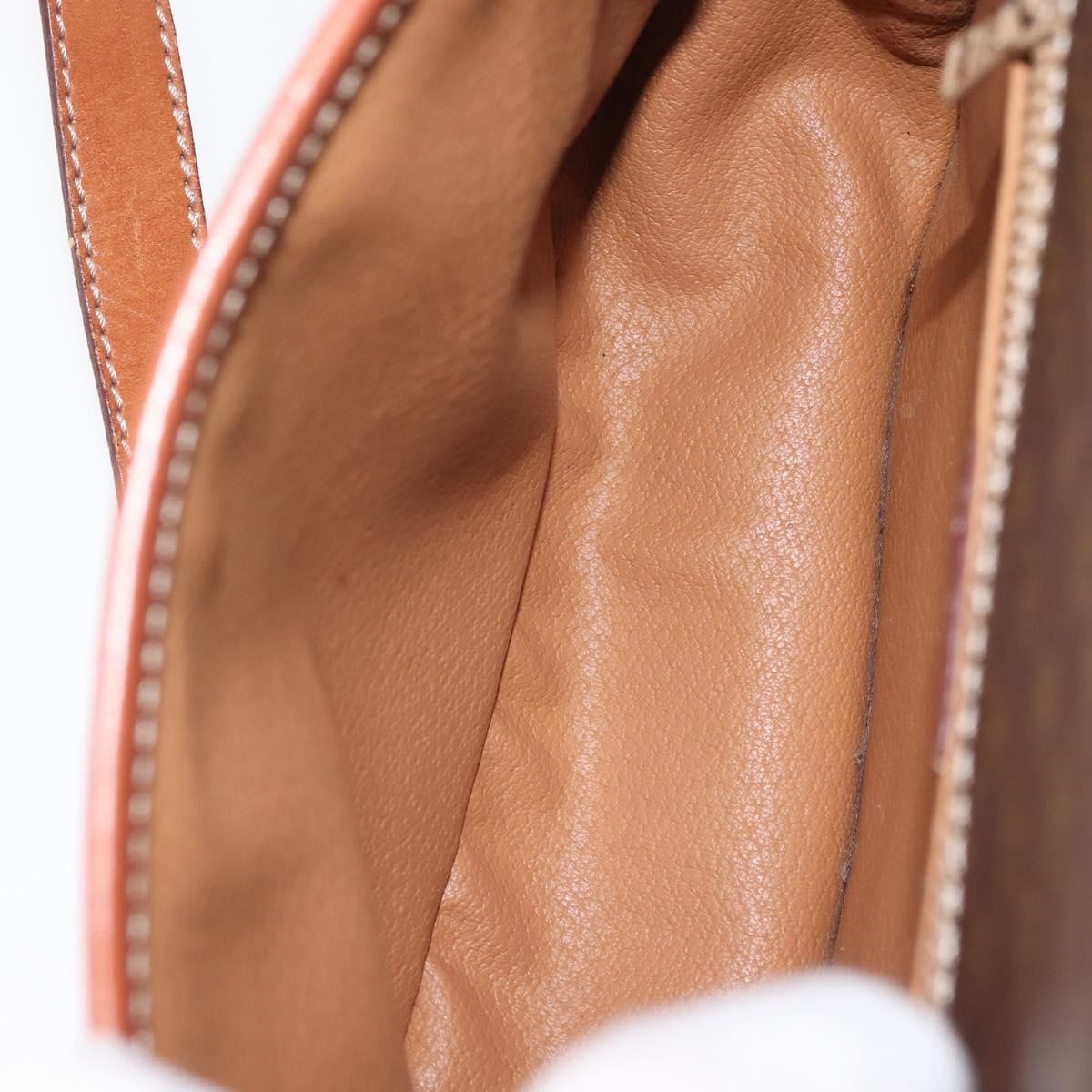 Celine Macadam Shoulder Bag PVC Leather, BROWN, CANVAS, Shoulder bag