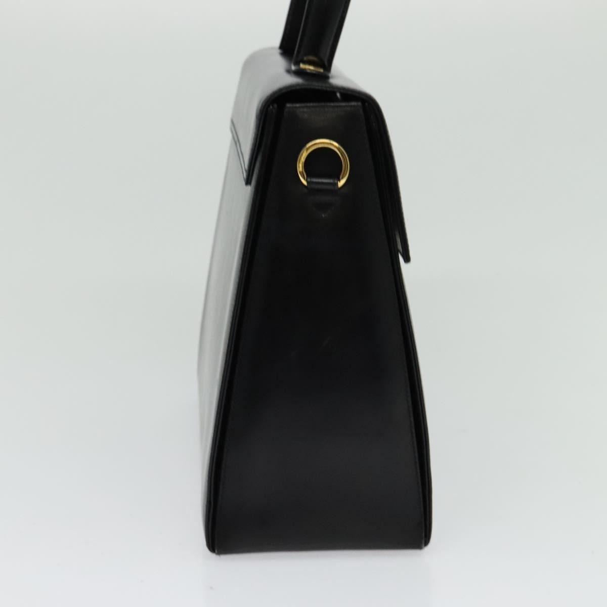 Salvatore Ferragamo Gancini Convertible Top Handle Bag Leather, BLACK, LEATHER, Handbag