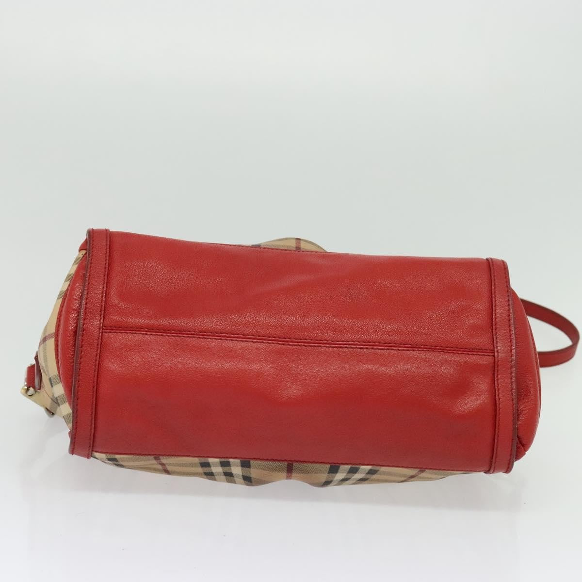 Burberry Pilgrim Satchel Haymarket Coated Canvas, BEIGE, CANVAS, Handbag