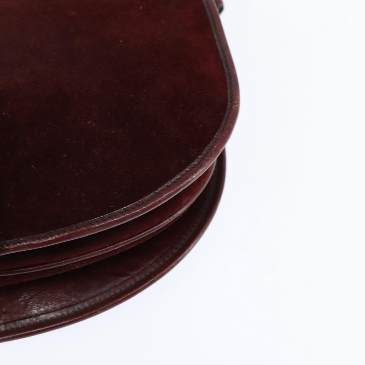 Balenciaga Shoulder Bag Suede, BURGUNDY, SUEDE, Shoulder bag