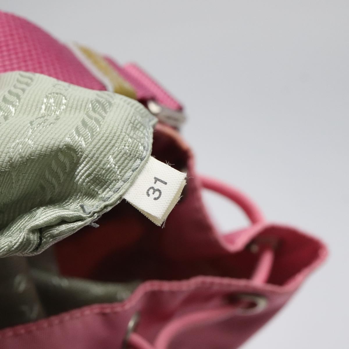 Prada Drawstring Bucket Bag Tessuto, PINK, NYLON, Handbag