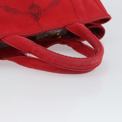 Prada Canapa Tote Canvas, RED, CANVAS, Tote bag
