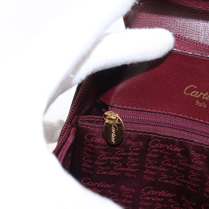 cartier Happy birthday backpack Leather, BURGUNDY, LEATHER, Backpack