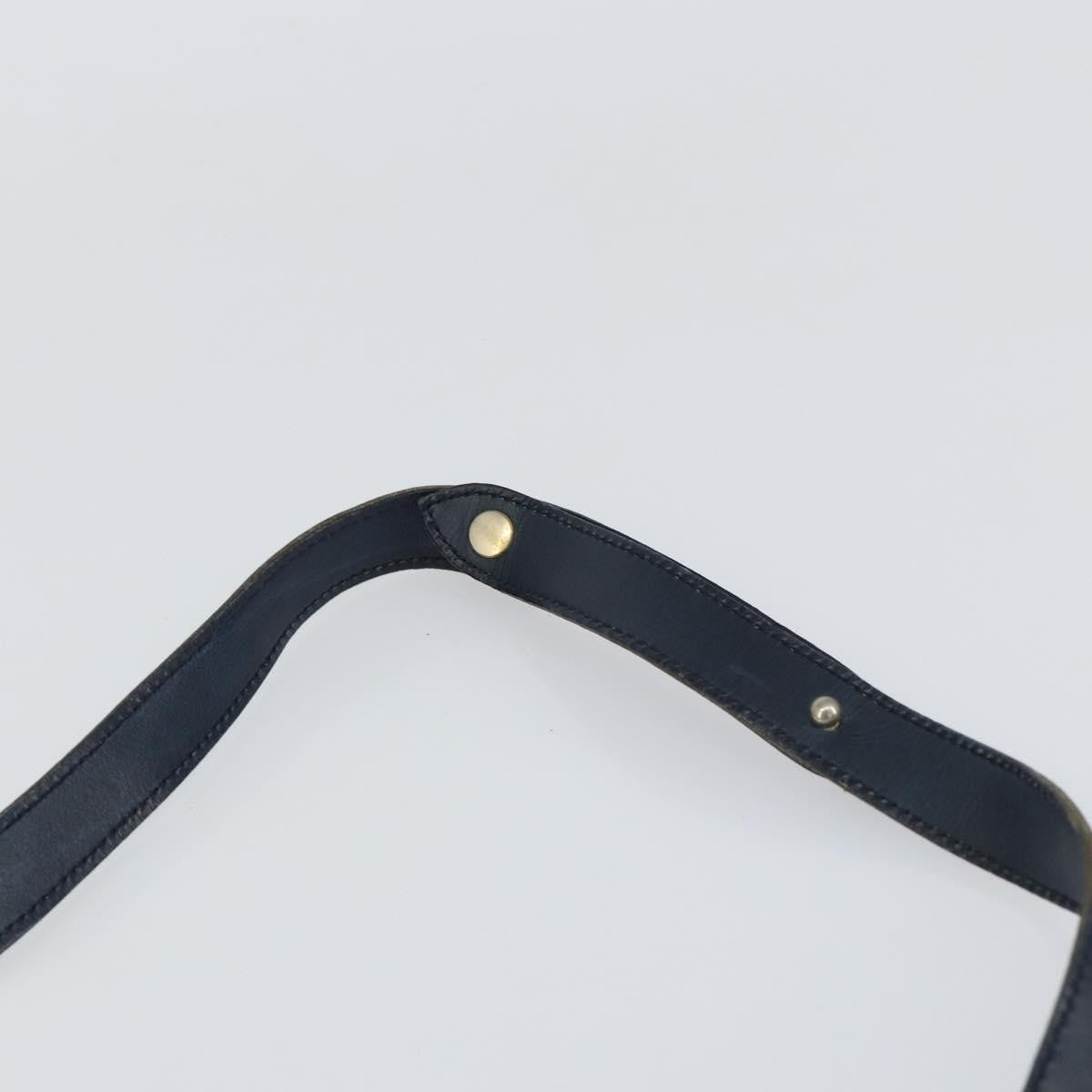 Christian Dior Vintage Trotter Shoulder Bag Canvas, NAVY, CANVAS, Shoulder bag