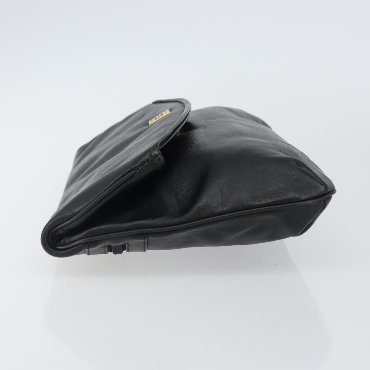 Givenchy 4G pouch Leather, BLACK, LEATHER, Clutche & pouche