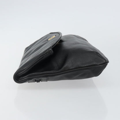 Givenchy 4G pouch Leather, BLACK, LEATHER, Clutche & pouche