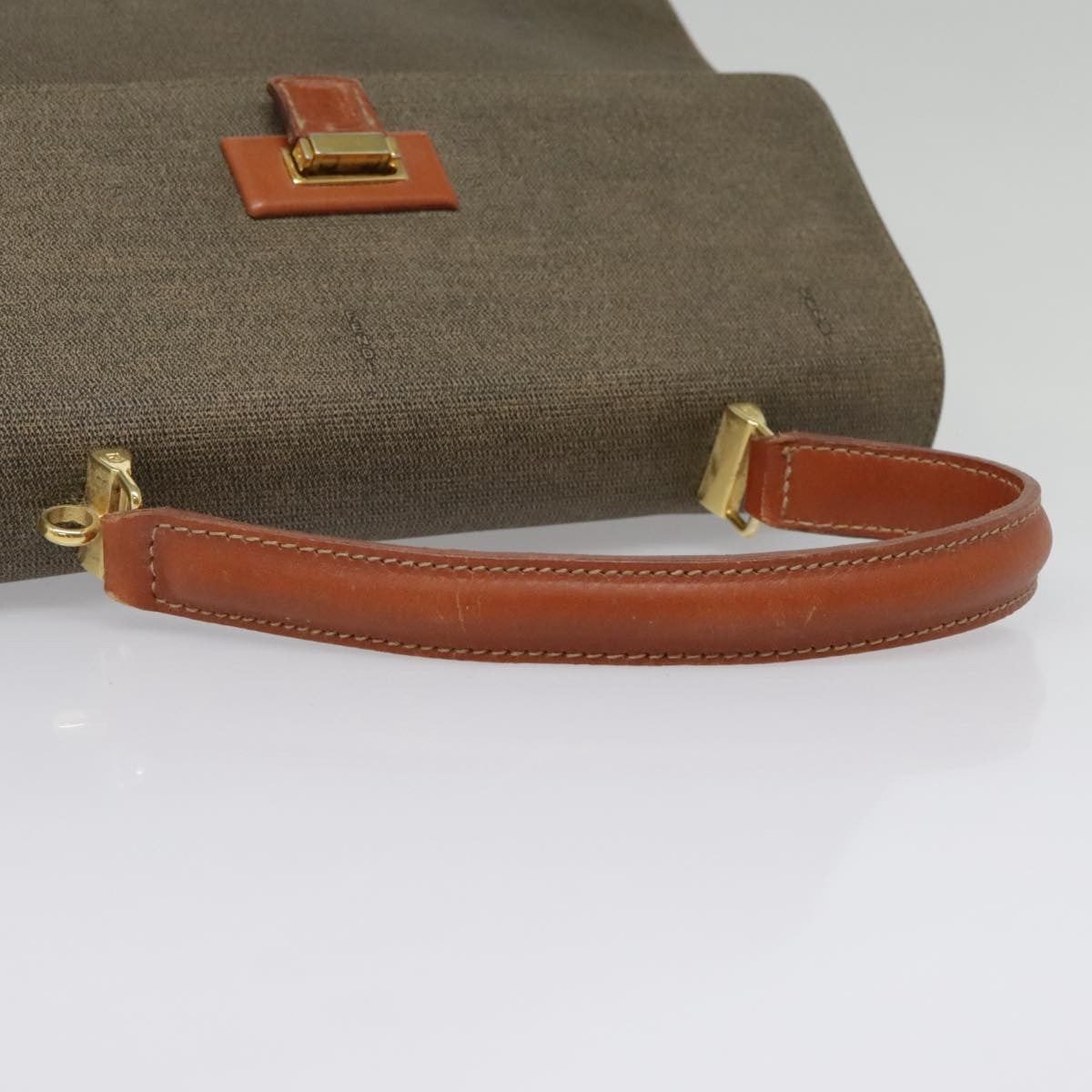 Fendi Vintage Top Handle Bag PVC, BROWN, PVC, Handbag