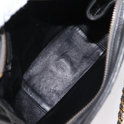 Chanel Vintage Shoulder Bag Satin, GRAY, SATIN, Shoulder bag