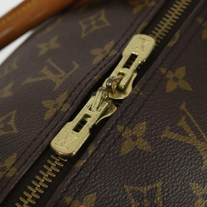 Louis Vuitton Keepall Bag Monogram Canvas, BROWN, CANVAS, Travel bag