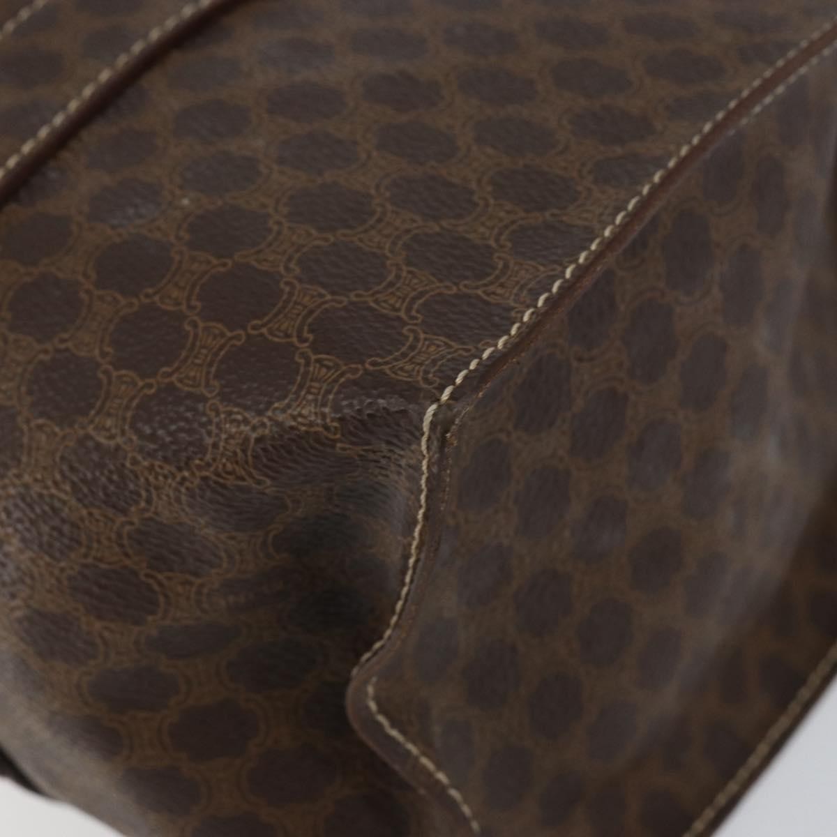 Celine Vintage Macadam Tote bag Canvas, BROWN, CANVAS, Tote bag