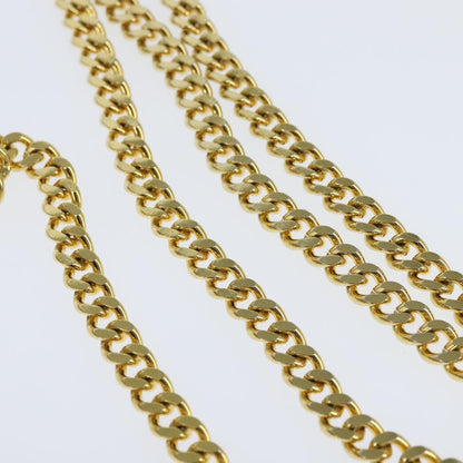 Christian Dior Vintage Chain Flap Shoulder Bag Leather, BEIGE, LEATHER, Shoulder bag