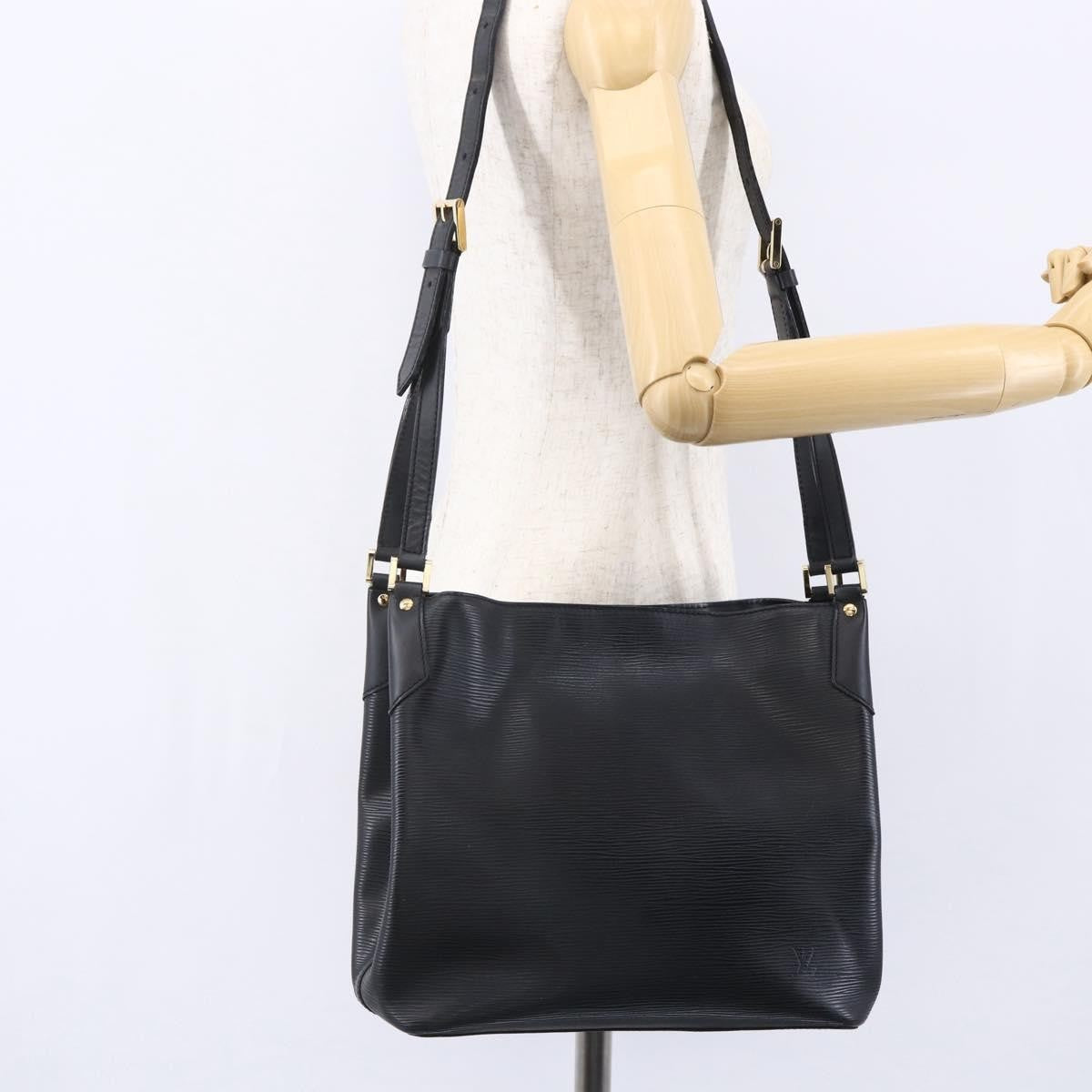 Louis Vuitton Mandara Handbag Epi Leather, BLACK, LEATHER, Shoulder bag