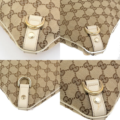 Gucci Abbey D-Ring Messenger Bag GG Canvas, BROWN, CANVAS, Shoulder bag