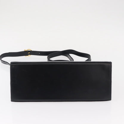 Salvatore Ferragamo Convertible Top Handle Bag Leather, NAVY, LEATHER, Handbag