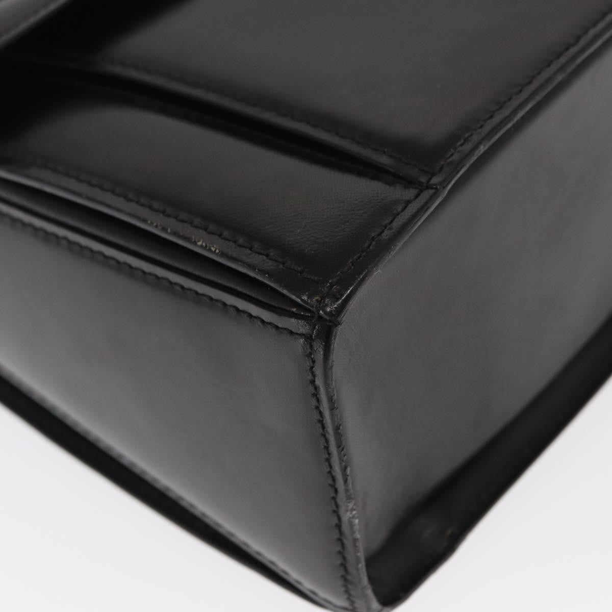 Bally Vintage Handbag Leather, BLACK, LEATHER, Handbag