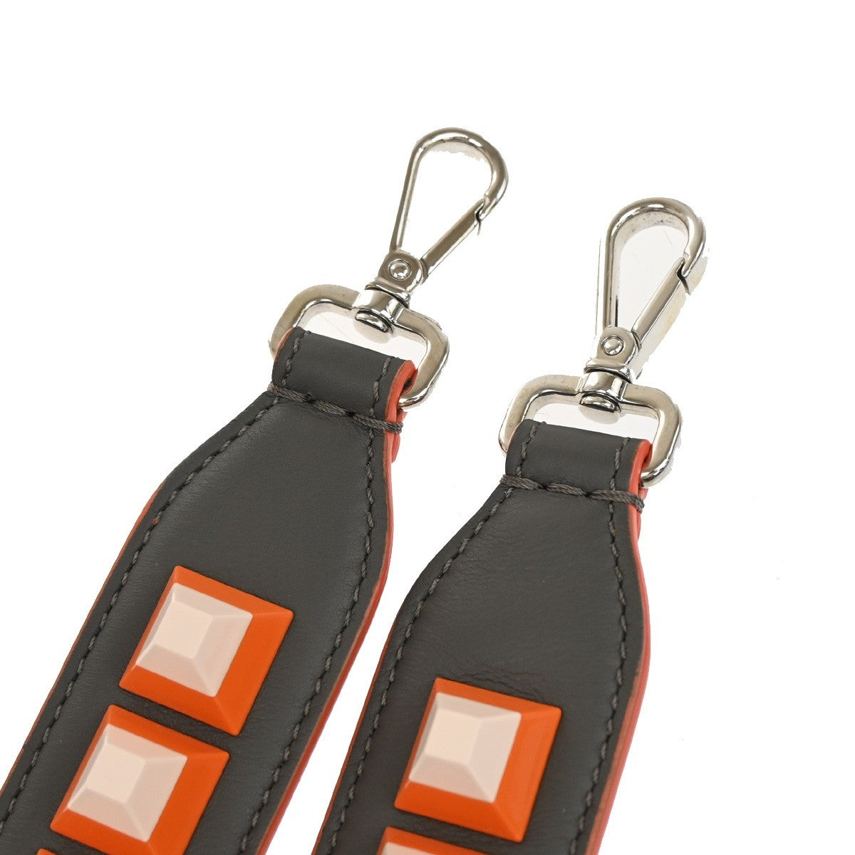 Fendi Mini Strap You Short Shoulder Strap Studded Leather, MULTICOLOUR, LEATHER, Straps