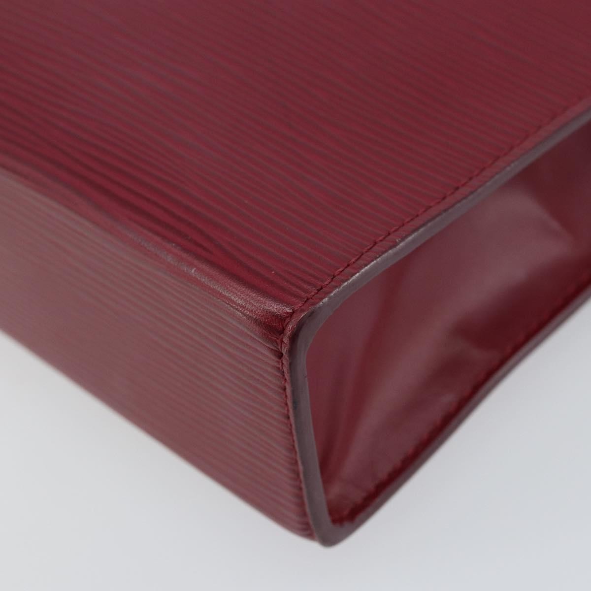 Louis Vuitton Toiletry Pouch Epi Leather, BURGUNDY, LEATHER, Toiletry Case