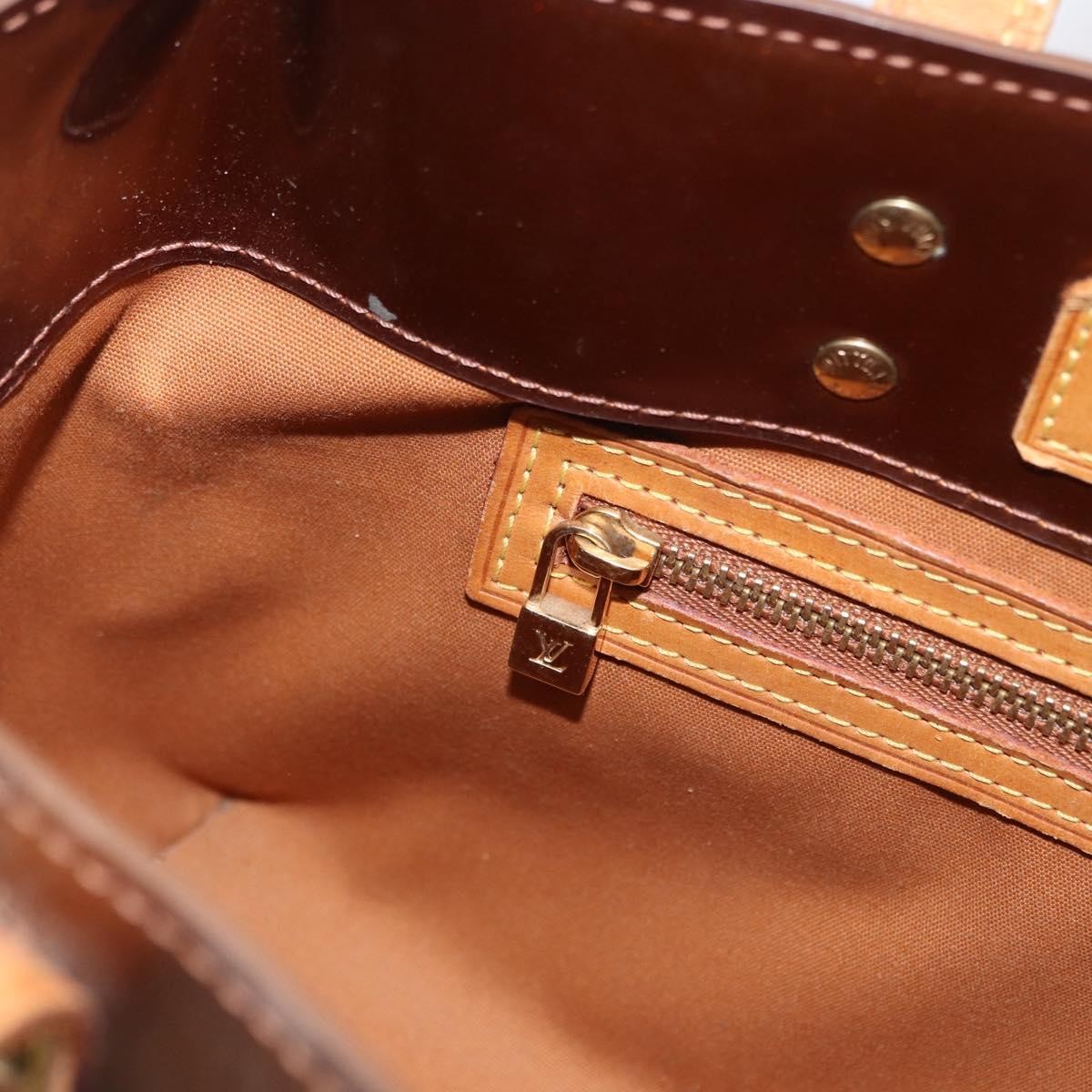 Louis Vuitton Reade Handbag Monogram Vernis, BROWN, PATENT_LEATHER, Tote bag
