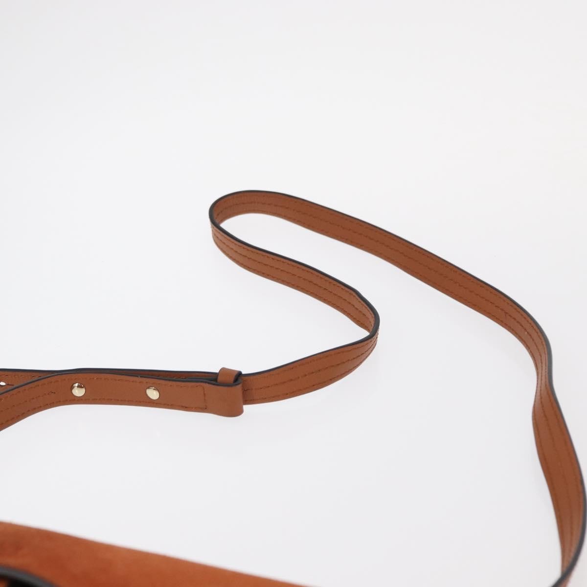 Chloe Faye Shoulder Bag Leather and Suede, BROWN, SUEDE, Shoulder bag