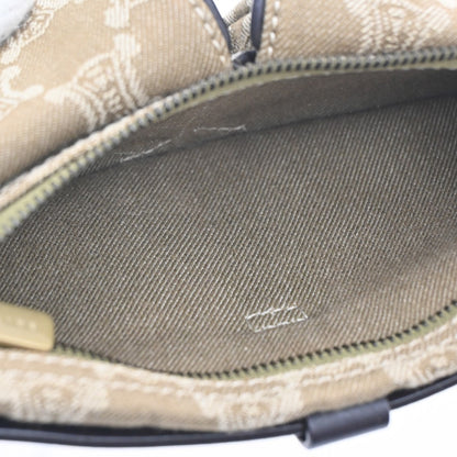 Celine Bum Bag Canvas with Leather, BROWN, CANVAS, Clutche & pouche