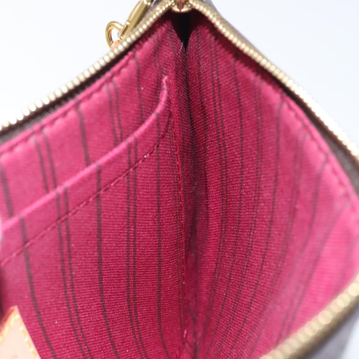 Louis Vuitton Neverfull Pochette Monogram Canvas, BROWN, CANVAS, Tote bag