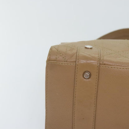 Christian Dior Lady Dior Soft Zip Tote Cannage Stitch Leather, BEIGE, LEATHER, Tote bag