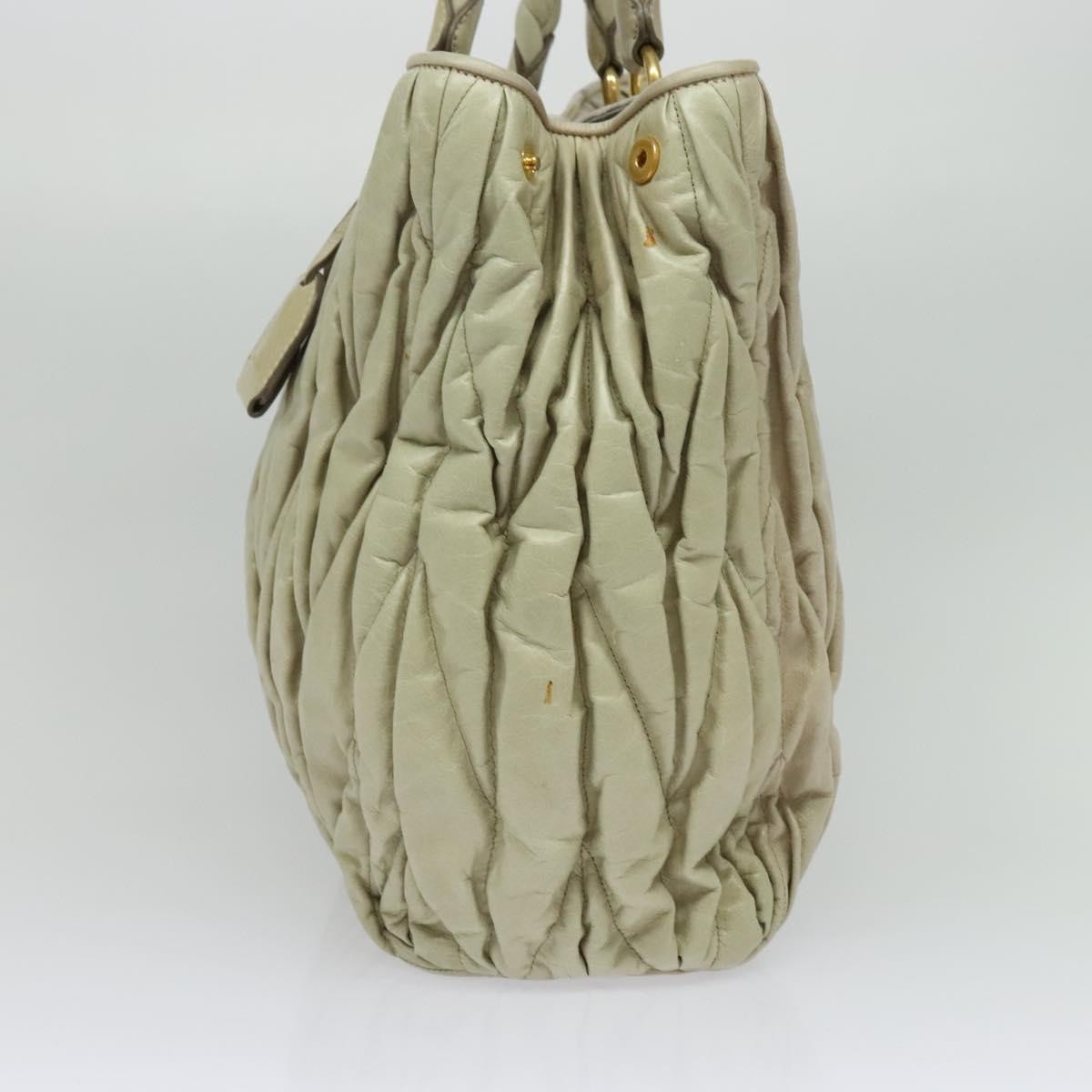 Miu Miu Coffer Convertible Satchel Leather, BEIGE, LEATHER, Handbag