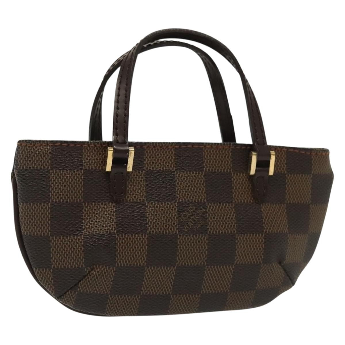 Louis Vuitton Manosque Pochette Damier, Brown, Canvas, Clutch