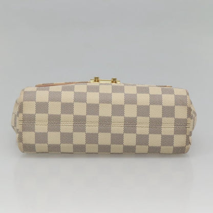 Louis Vuitton Croisette Handbag Damier, WHITE, CANVAS, Handbag