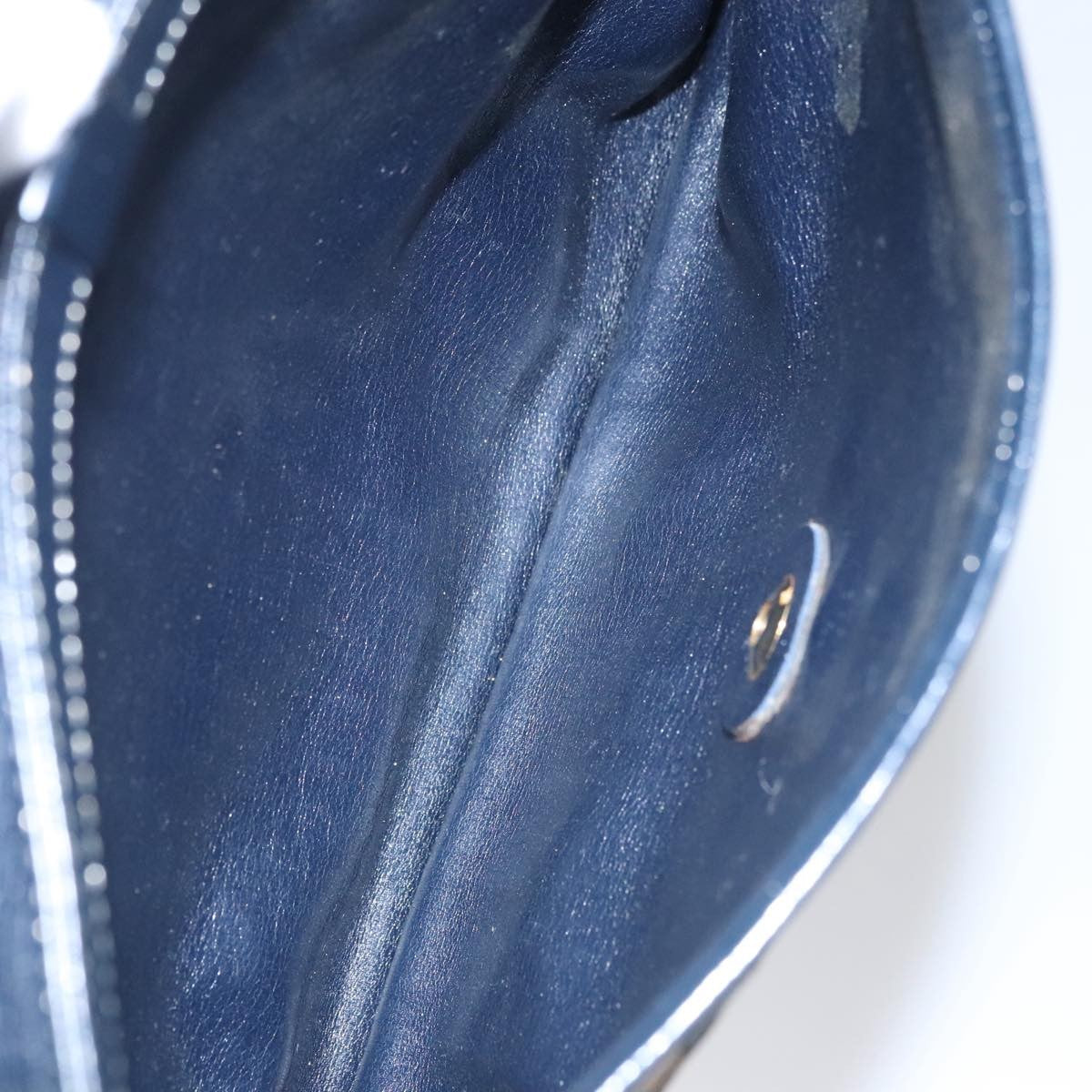 Christian Dior Vintage Trotter Shoulder Bag Canvas, NAVY, CANVAS, Shoulder bag