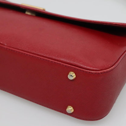 Burberry Vintage Handbag Leather, RED, LEATHER, Handbag