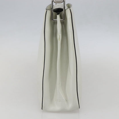 Prada Vintage Handbag Leather, WHITE, LEATHER, Handbag