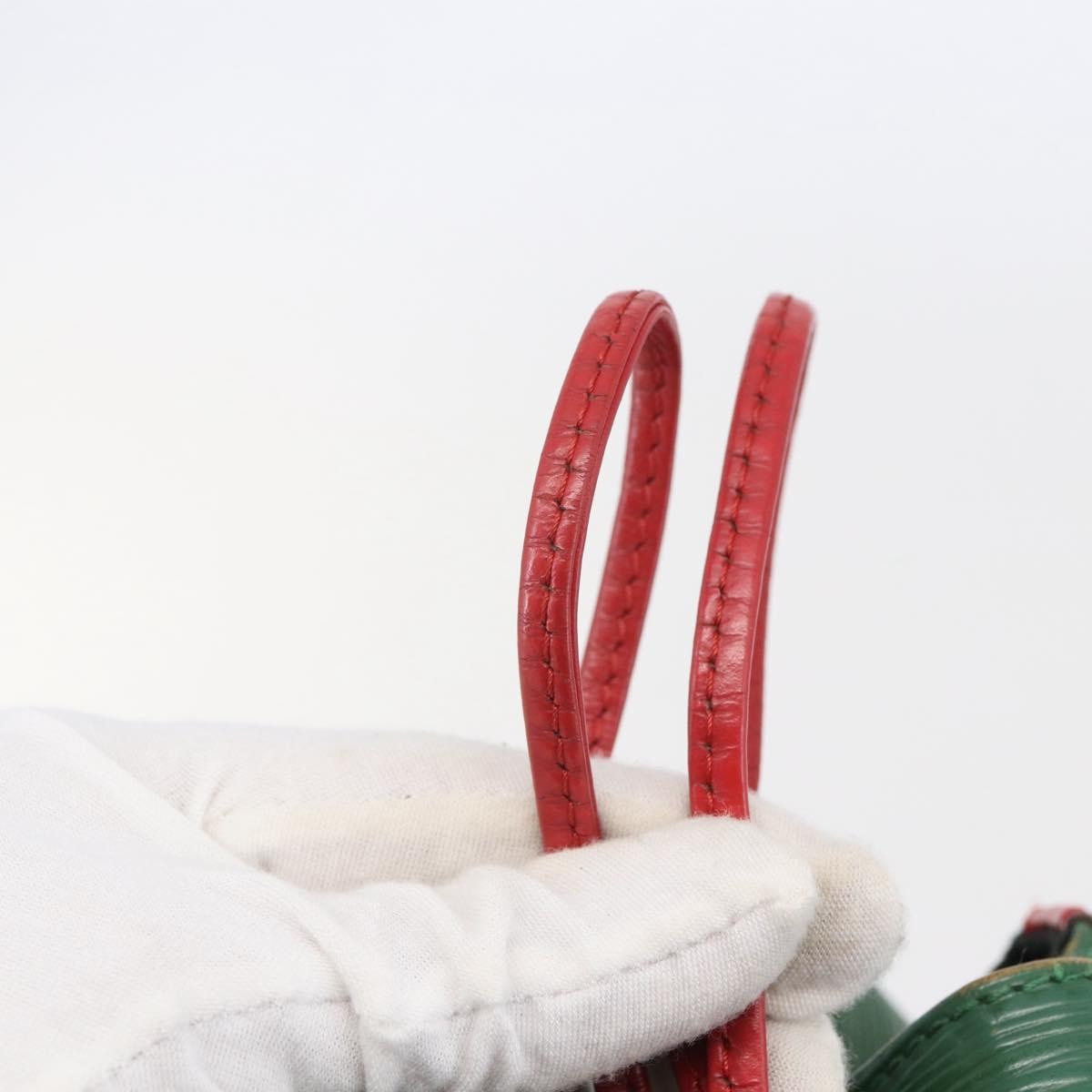 Louis Vuitton Bicolor Petit Noe Handbag Epi Leather, GREEN, LEATHER, Handbag