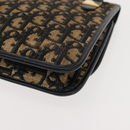 Christian Dior Vintage Trotter Shoulder Bag Canvas, NAVY, CANVAS, Shoulder bag