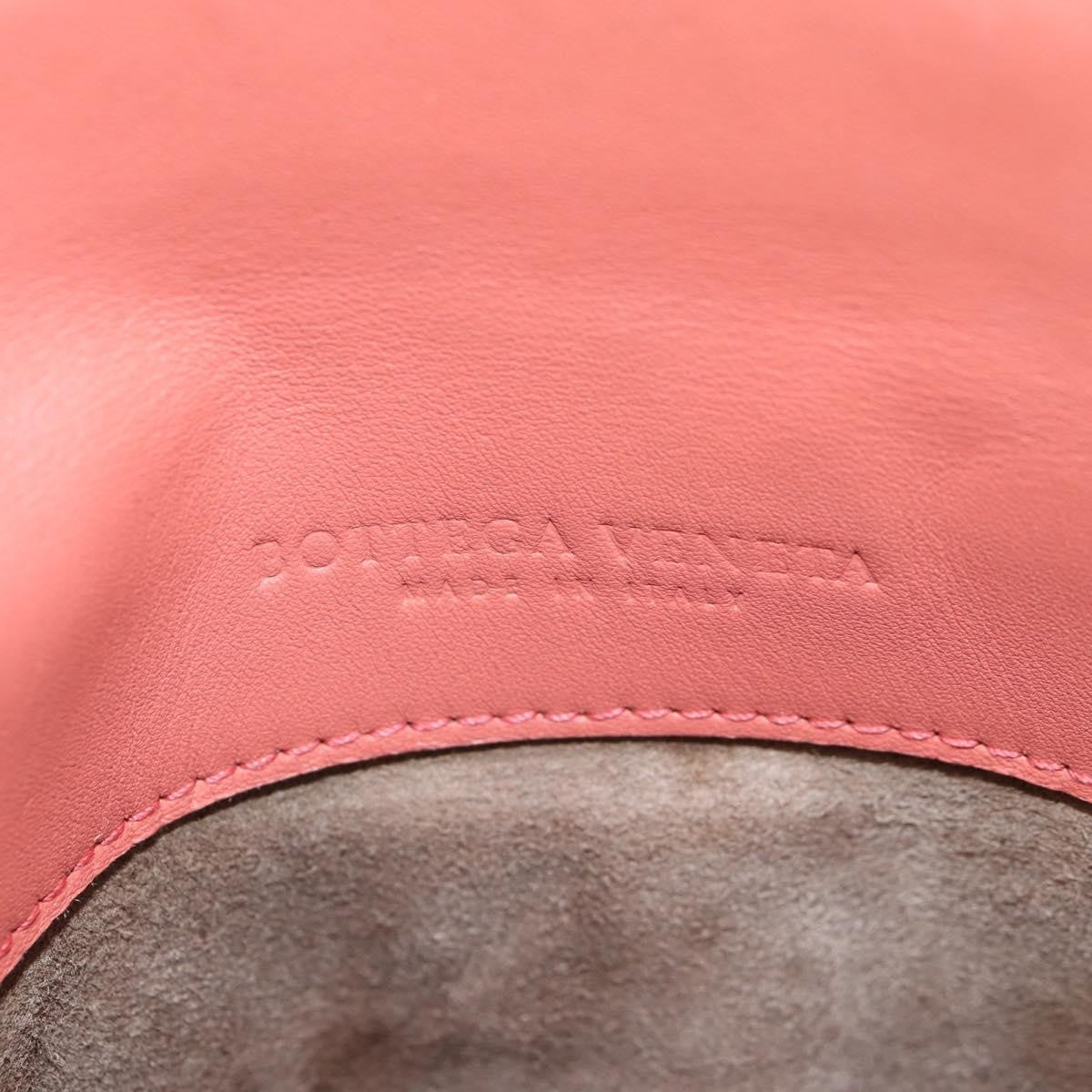 Bottega Veneta Piazza Top Handle Bag Leather with Intrecciato Detail, PINK, LEATHER, Handbag