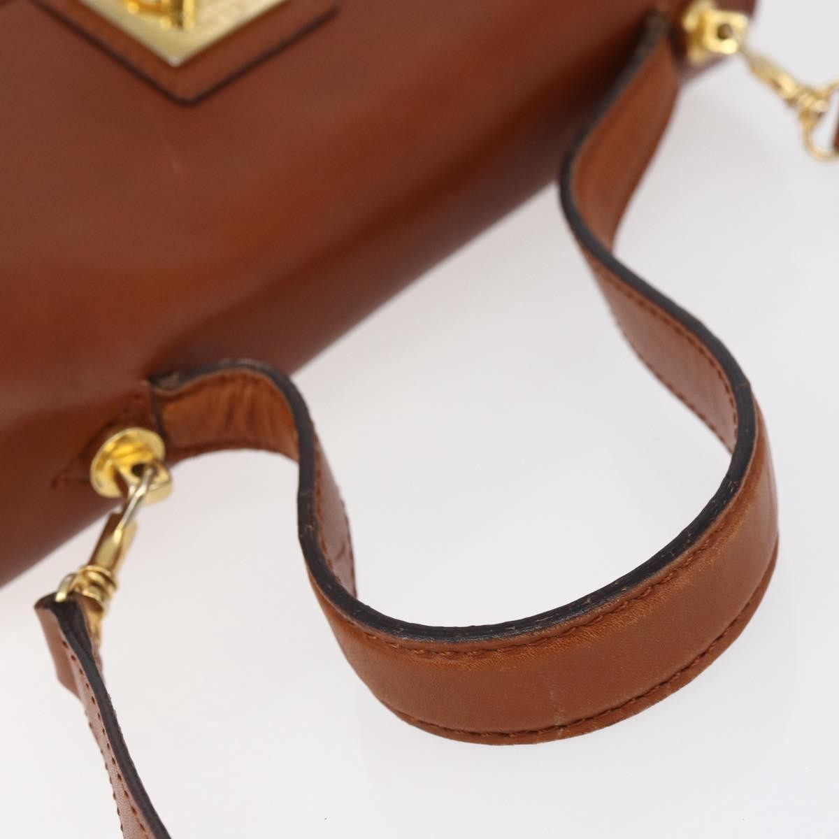 Celine Handbag Leather, BROWN, LEATHER, Handbag