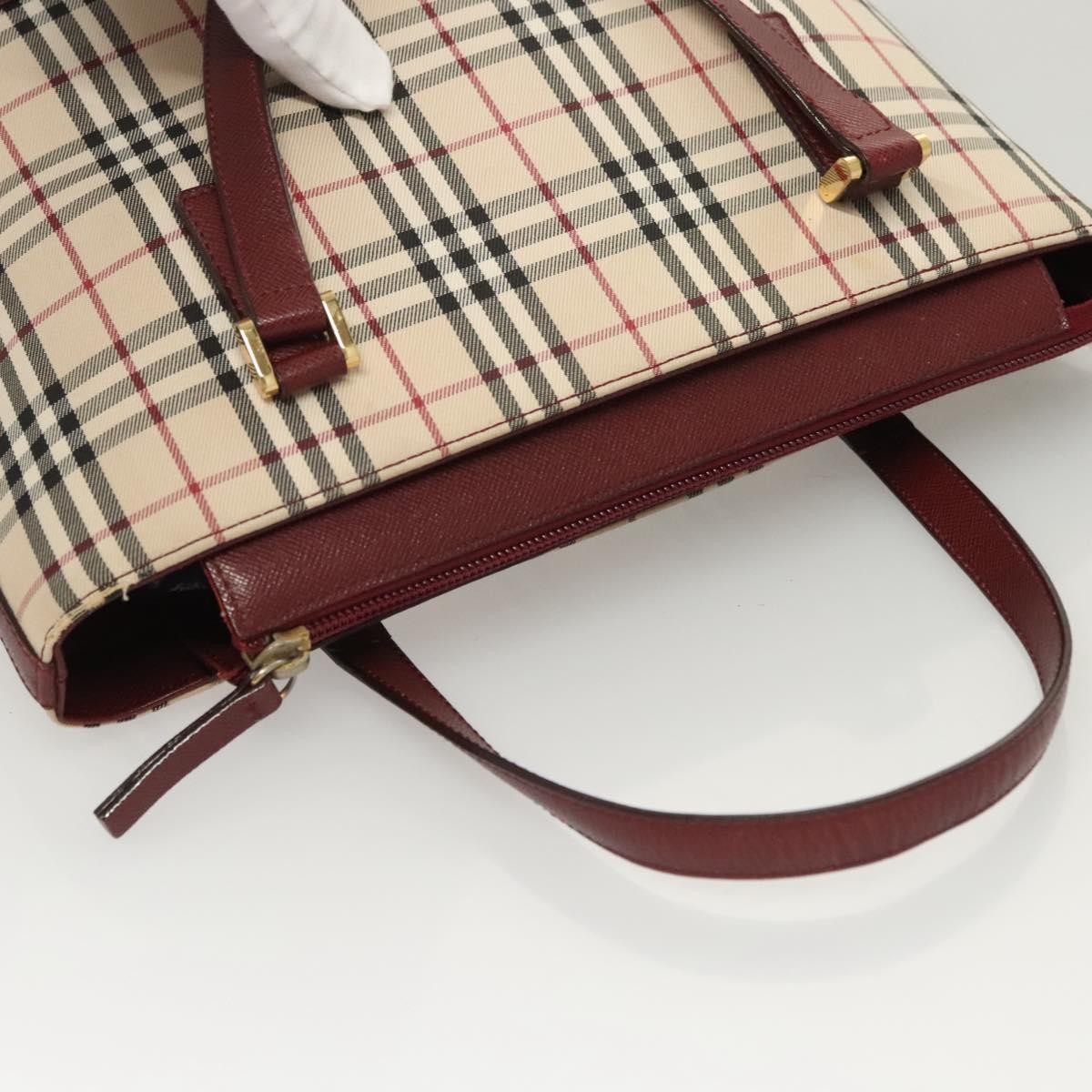 Burberry Nova Check Tote canvas check pattern, BEIGE, CANVAS, Tote bag